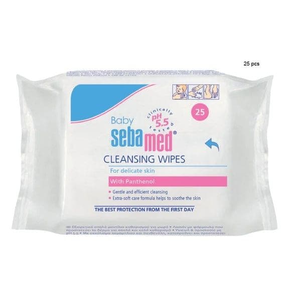 Sebamed Baby  Wipes With Panthenol 25 Pcs