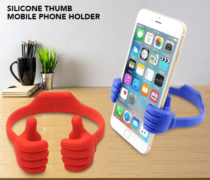 Silicone Thumb Ok Design Stand Holder For Mobile Phones And Tablets Assorted Color