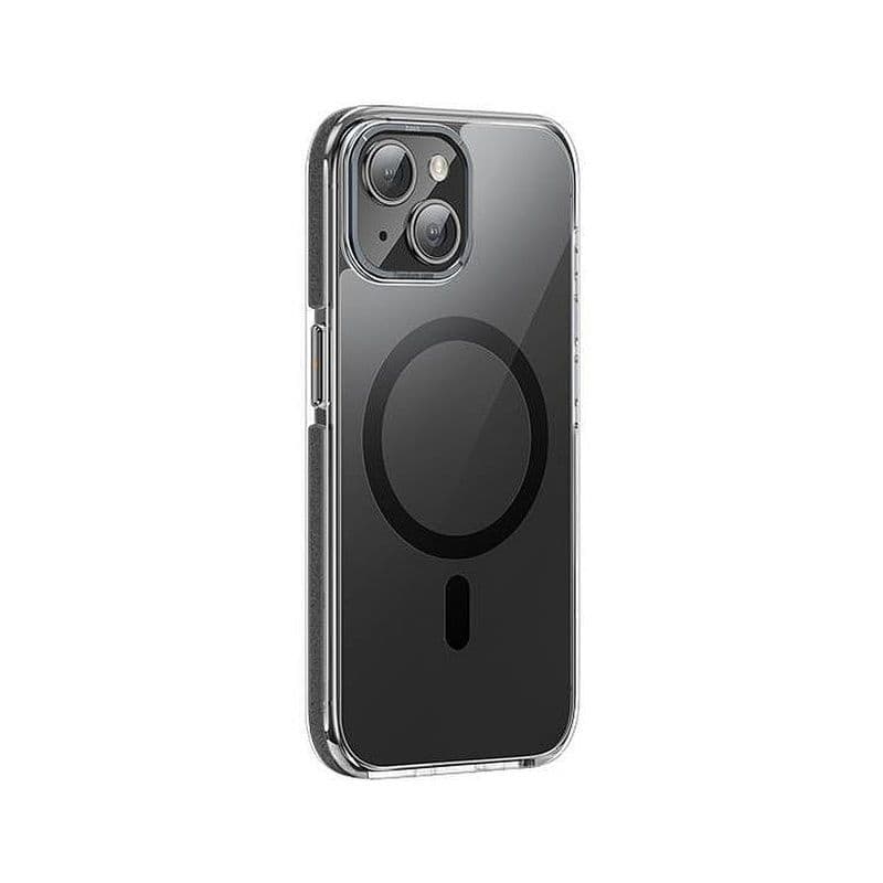 Hoco As6 Transparent Anti-Fall Magnetic Protective Case Ip15 Transparent Black