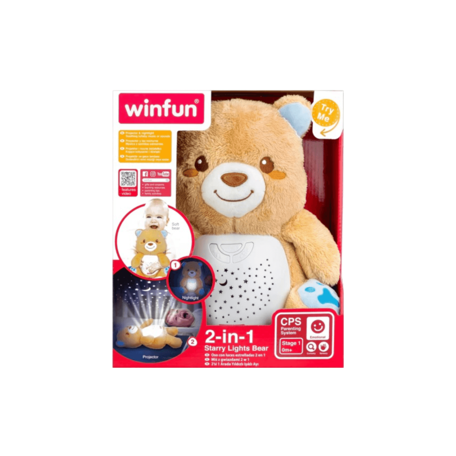 Winfun 2-In-1 Starry Lights Bear