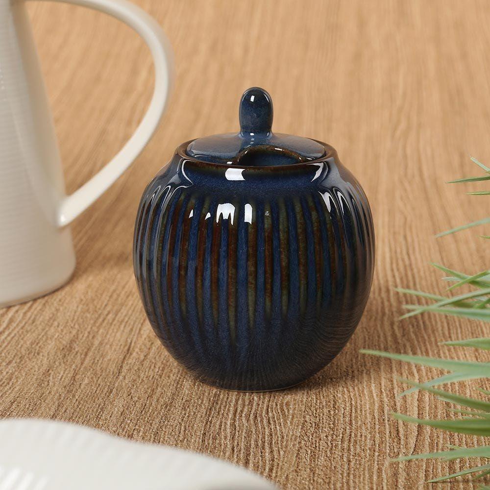 Gallery Porcelain Sugar Bowl, Blue Â€“ 250 Ml