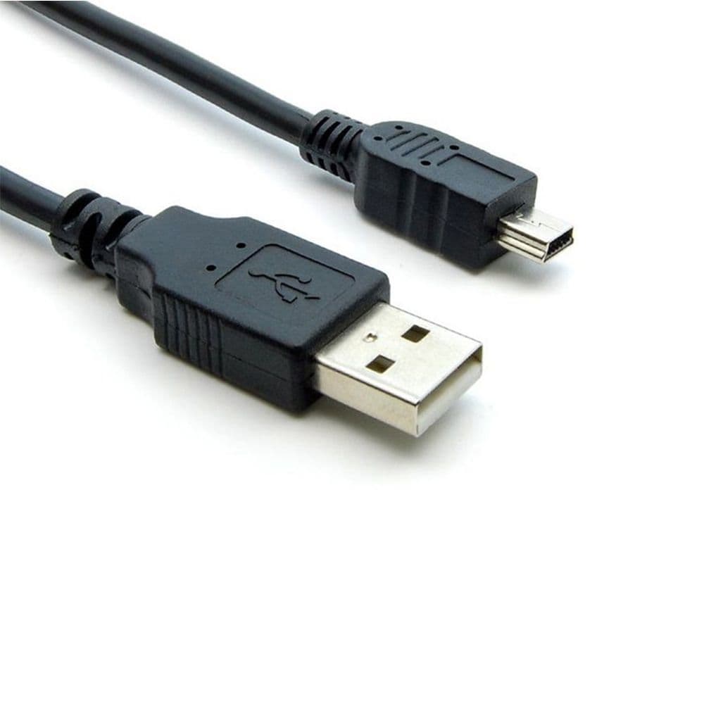 Usb 2.0 Type A Male To Mini B ( 5 Pin ) Male 1.5M - Black