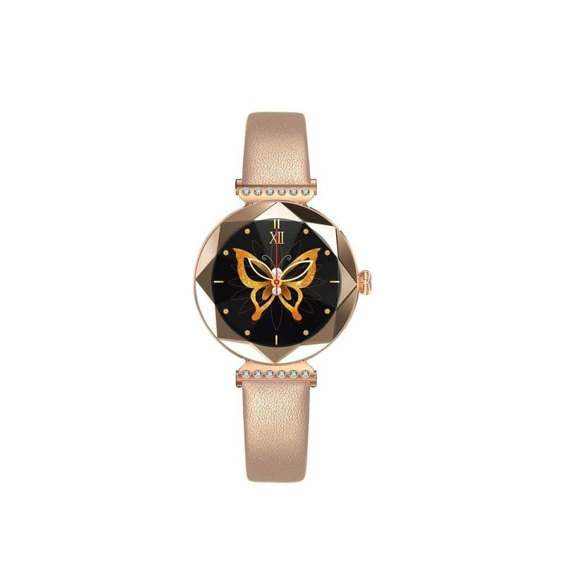 Green Lion Swarovski Smart Watch Rose Gold