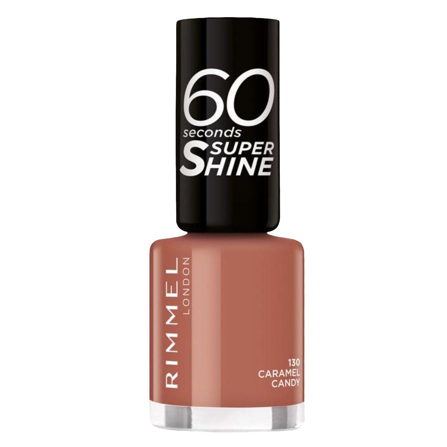 Rimmel London 60 Sec Super Shine Nail Polish 130 Caramel Candy 8 Ml