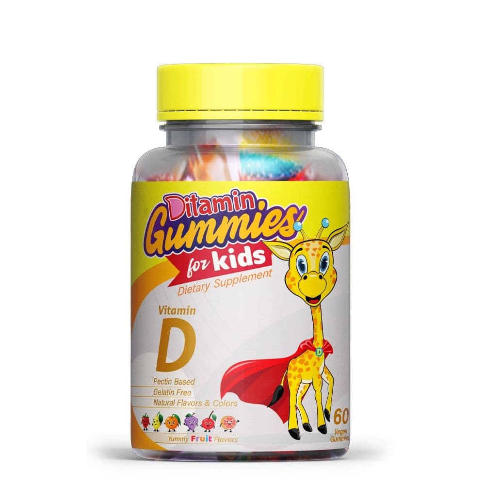 Ditamin Vitamin D Gummies For Kids Yummy Fruits 60'S