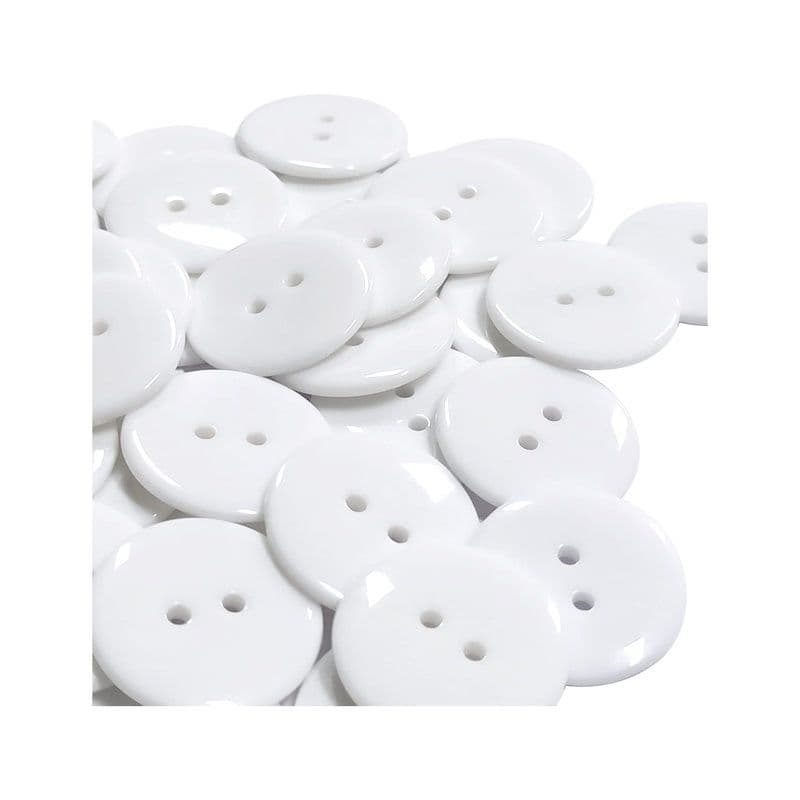 Buttons Craft 3X0.5Cm White
