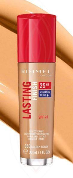 Rimmel London Lasting Finish 25 Hour Foundation 350 Golden Honey 30 Ml