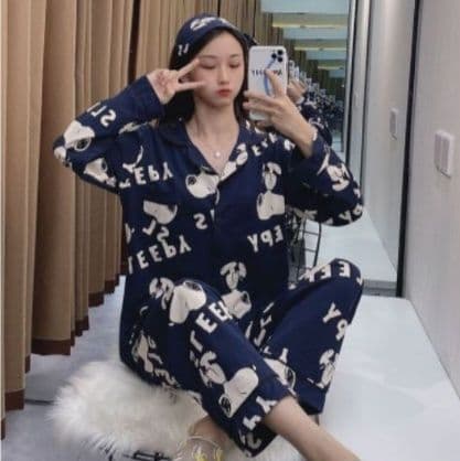 Southeast Asia Women'S Cartoon Pyjama Short Sleeve Trousers 2550