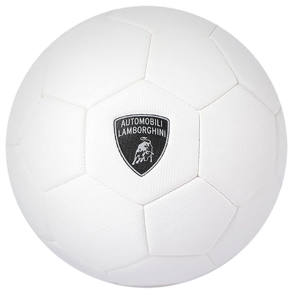 Lamborghini #5 Machine Sewing Pvc Soccer Ball - White