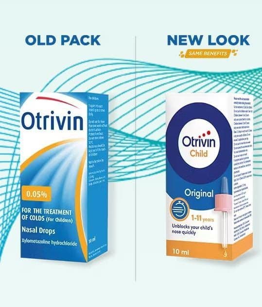 Otrivin 0.05% Nasal Drops Children