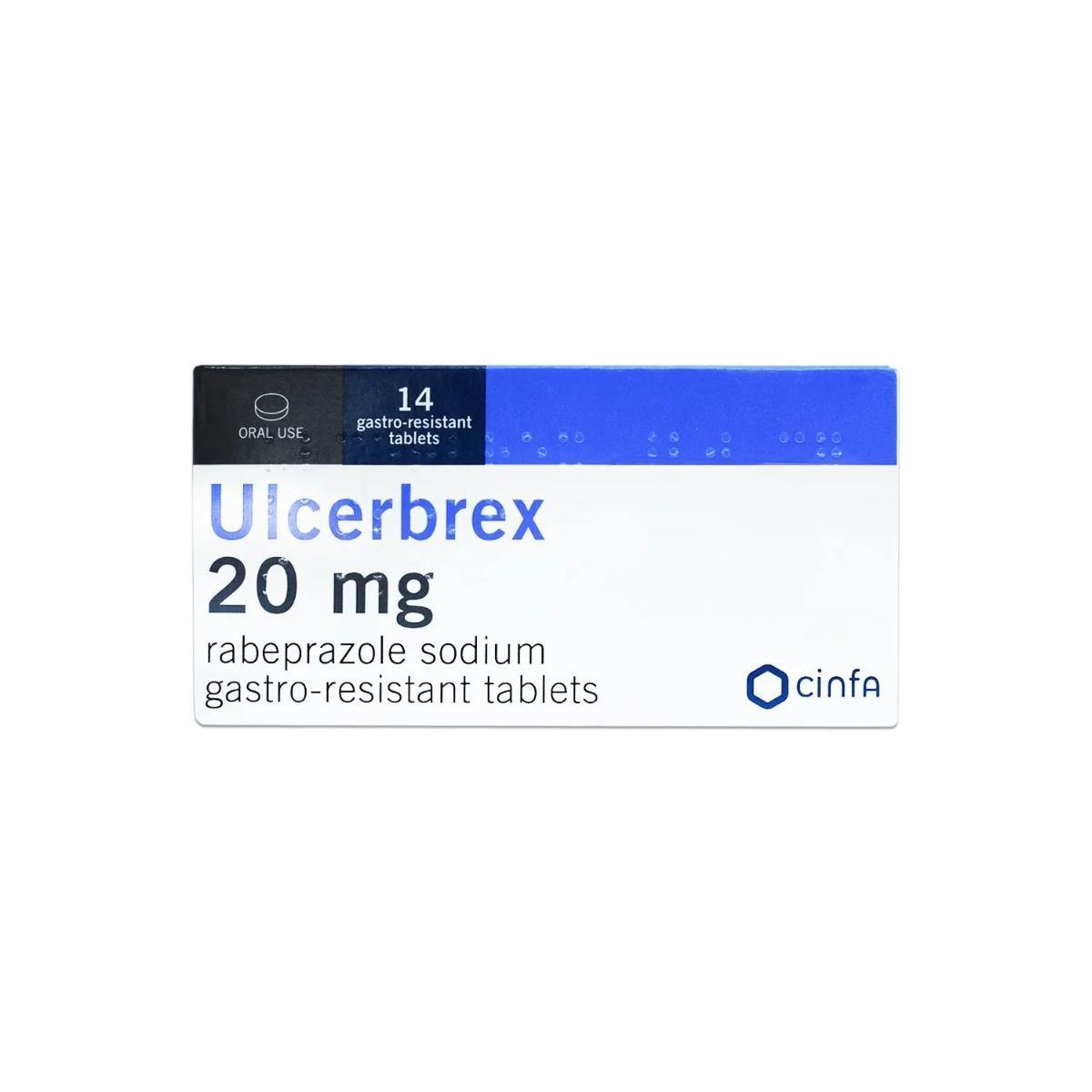 Ulcerbrex 20Mg Tab 14S