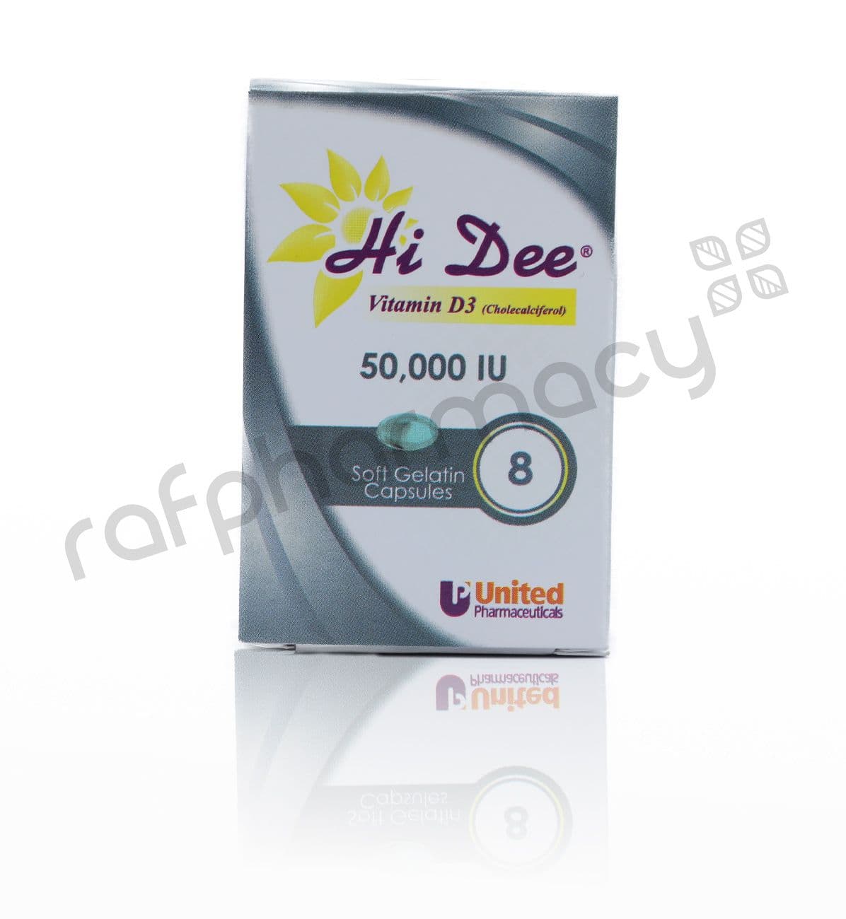 Hi Dee Vitamin D3-50000Iu Cap 8'S