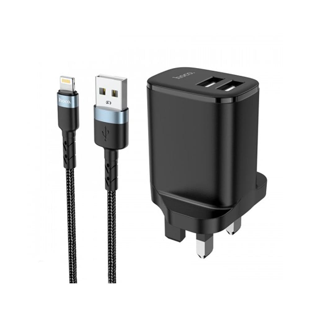 Hoco Dc16 Dual Port Charger Set (Lightning)
