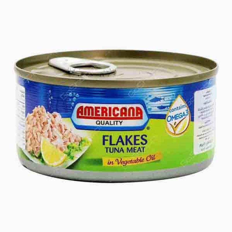 AMERICANA LIGHT TUNA FLKS in VG OIL 170G