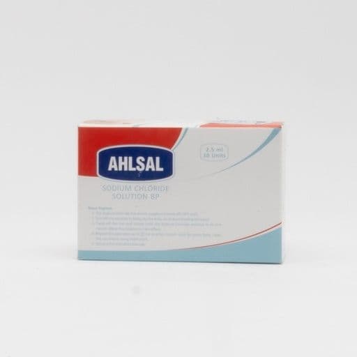 Ahlsal Normal Saline Nasal Solution 2.5Ml 10 Unit