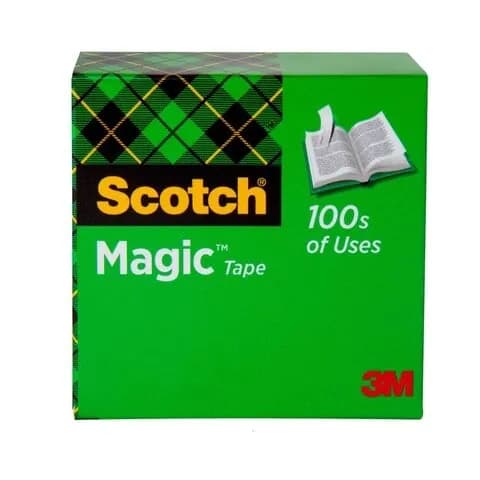 3M Scotch Magic Tape In Box 8103436. 34 X 36 Yd 19Mm X 33M. 1 Rollbox