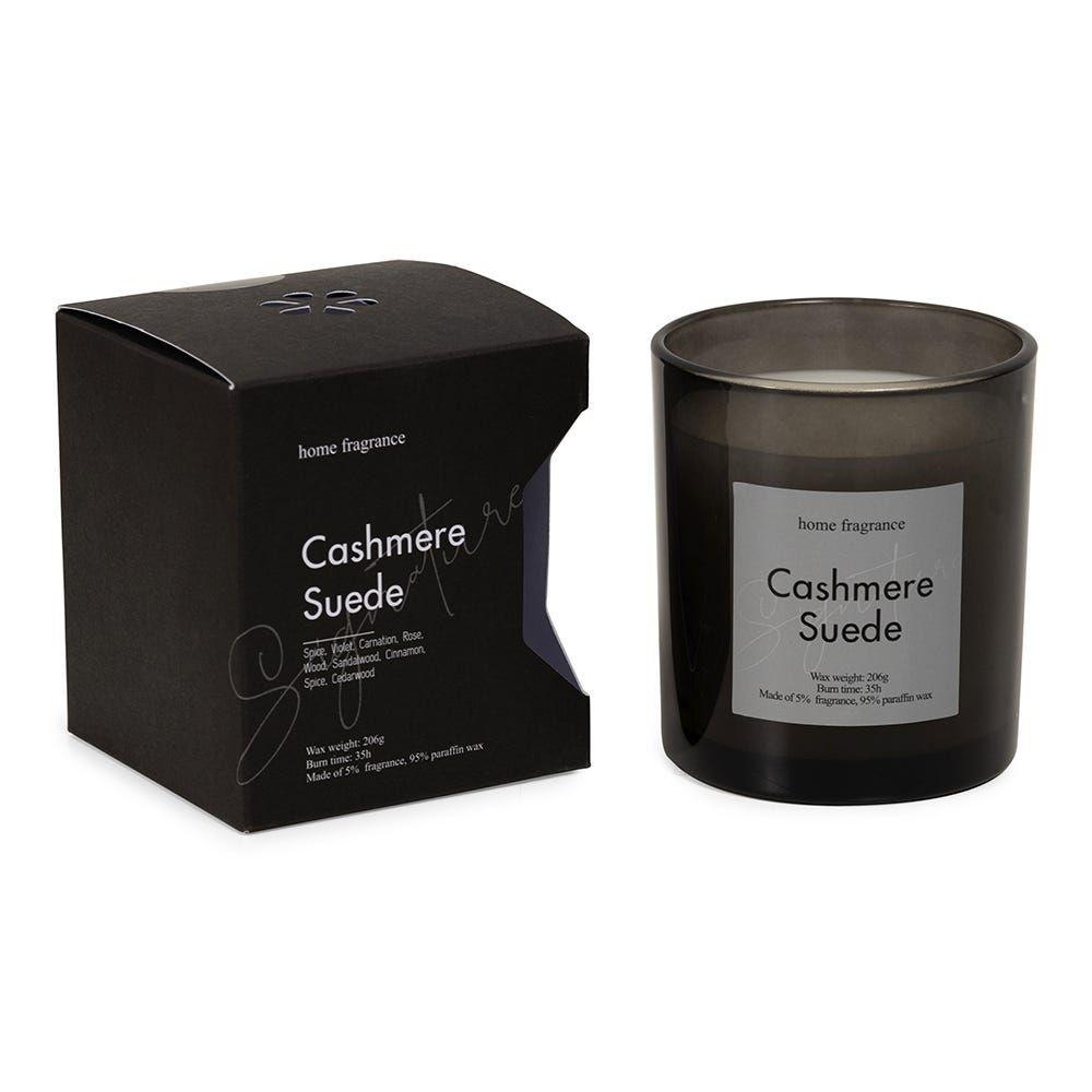 Dash Cashmere Suded Jar Candle, Black - 206 Gm