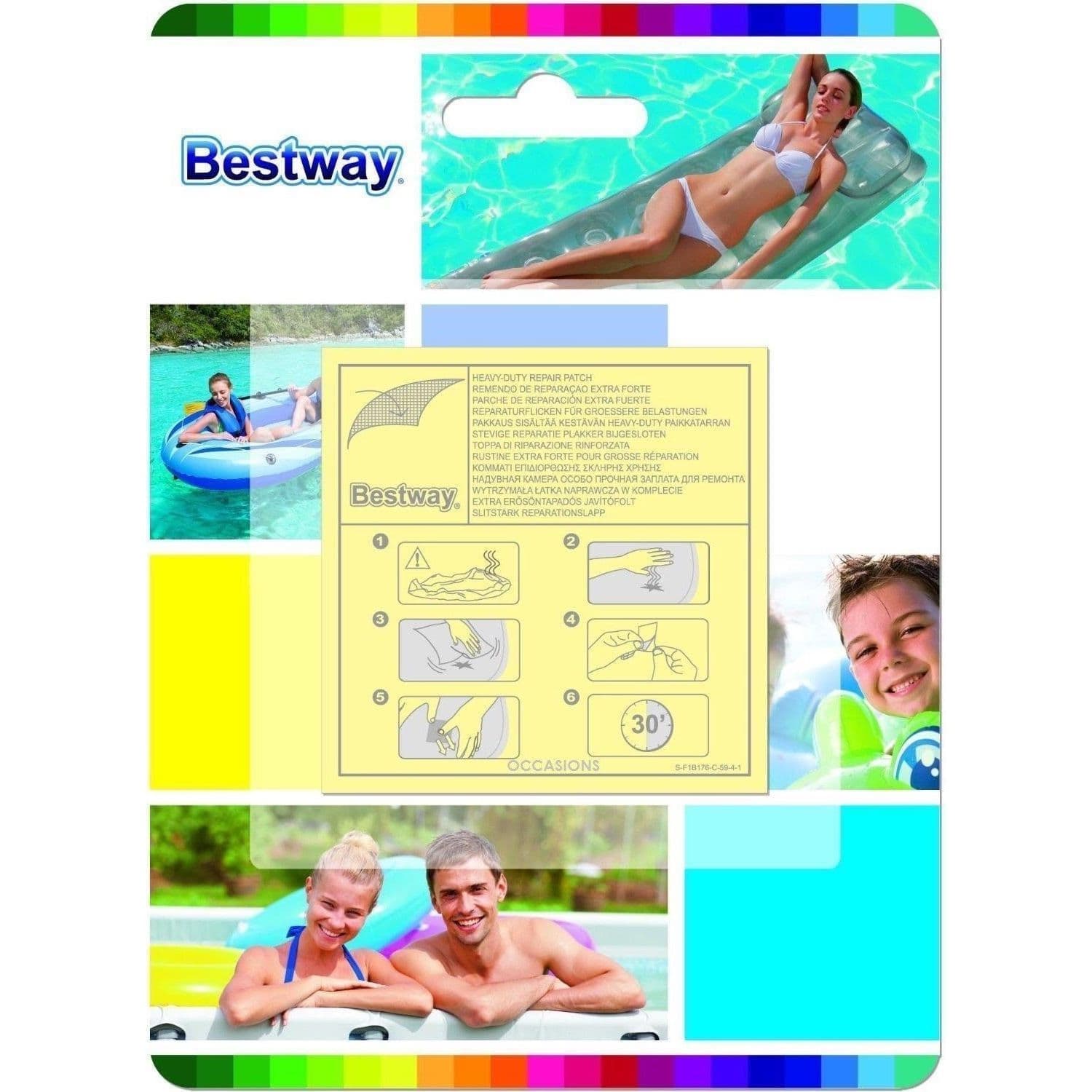 Bestway Heavy-Duty Repair Patch Set (10 Pieces)