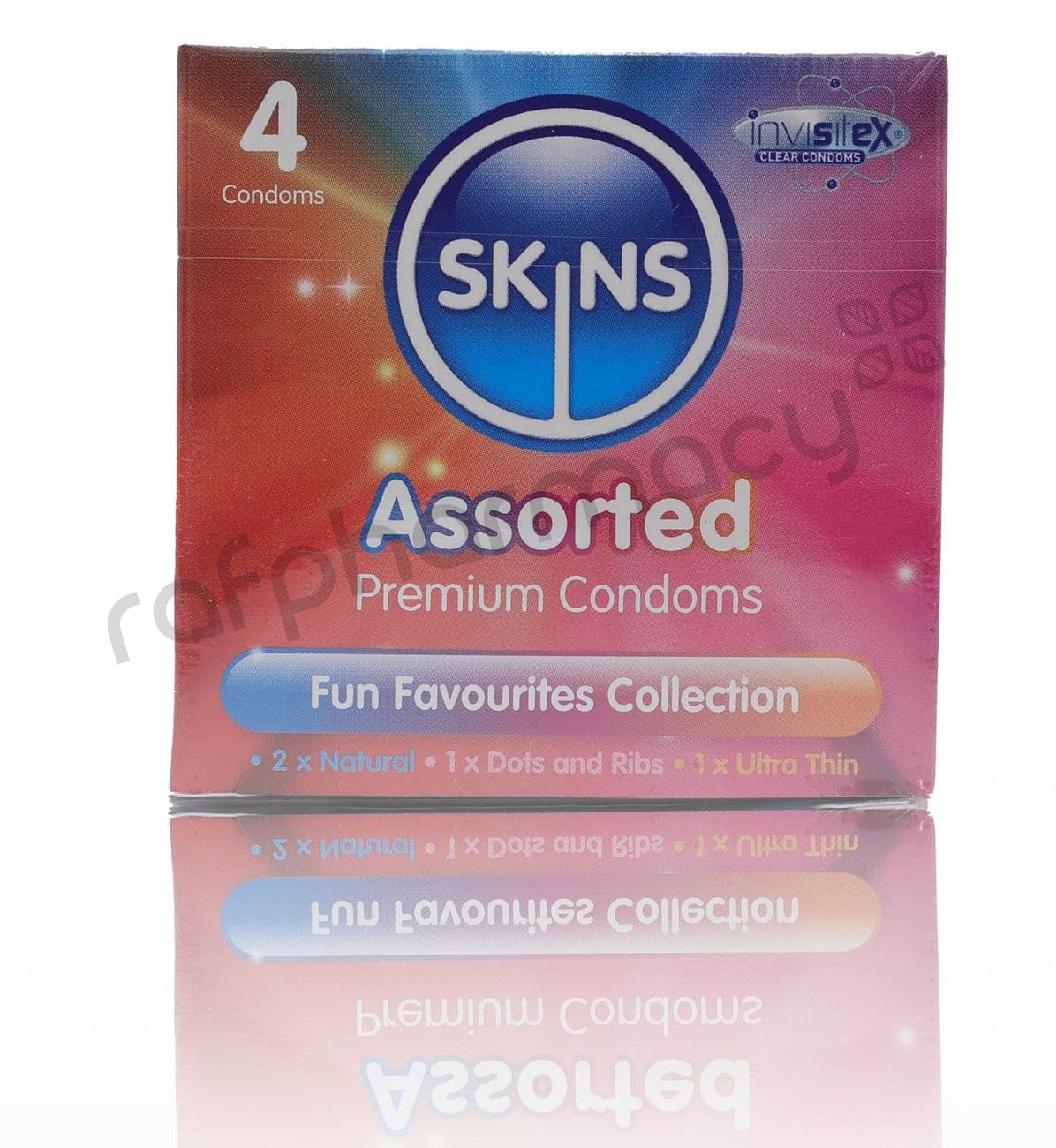 Skins Assorted Lubricated Condoms 4'S #16429