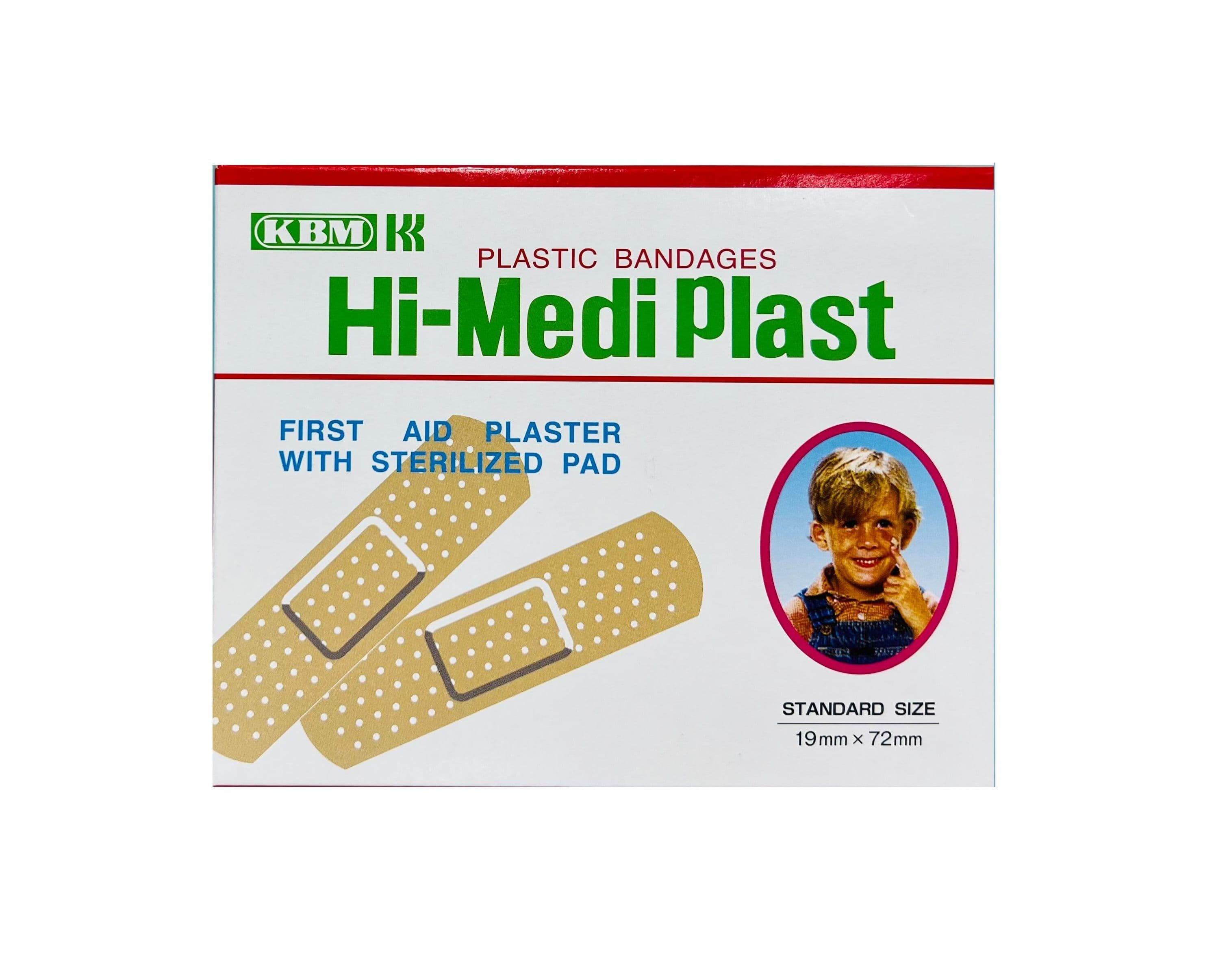 Hi-Medi Plaster Bandages 19Mm*72Mm 100 Pcs