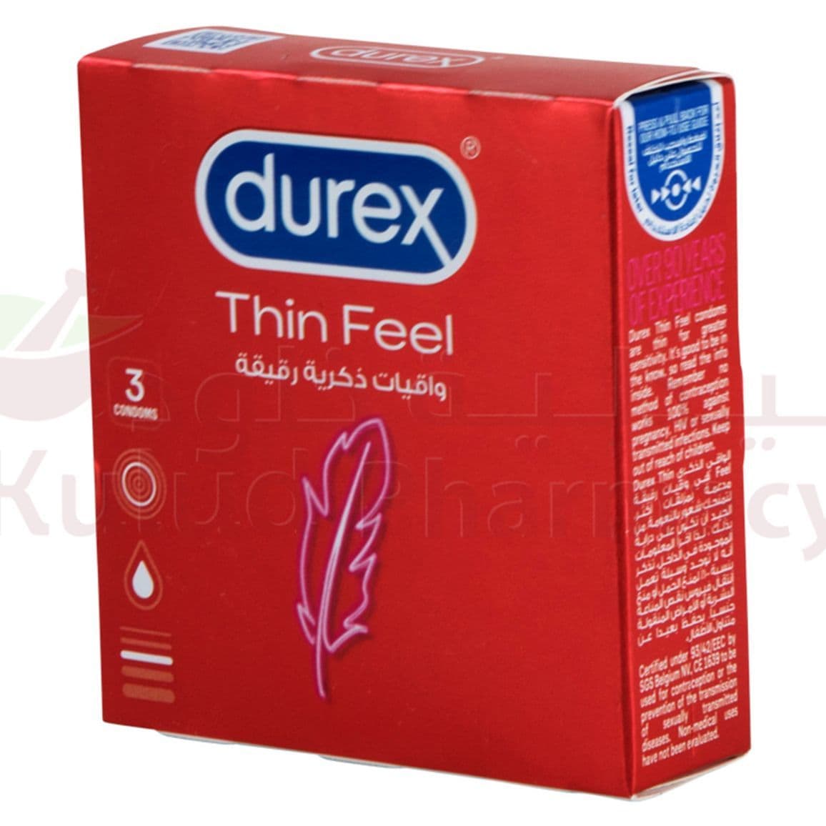 Durex Feel Thin Condom  3 PC