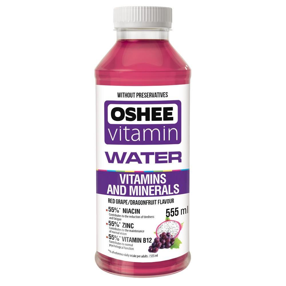 Oshee Vitamin Water Red Grape & Dragonfruit 555ml