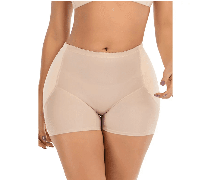 Women'S Mixed Color Padded Butt Lifter Shorts Boxer Panties Hip Enhancer Shapewear - Free Size