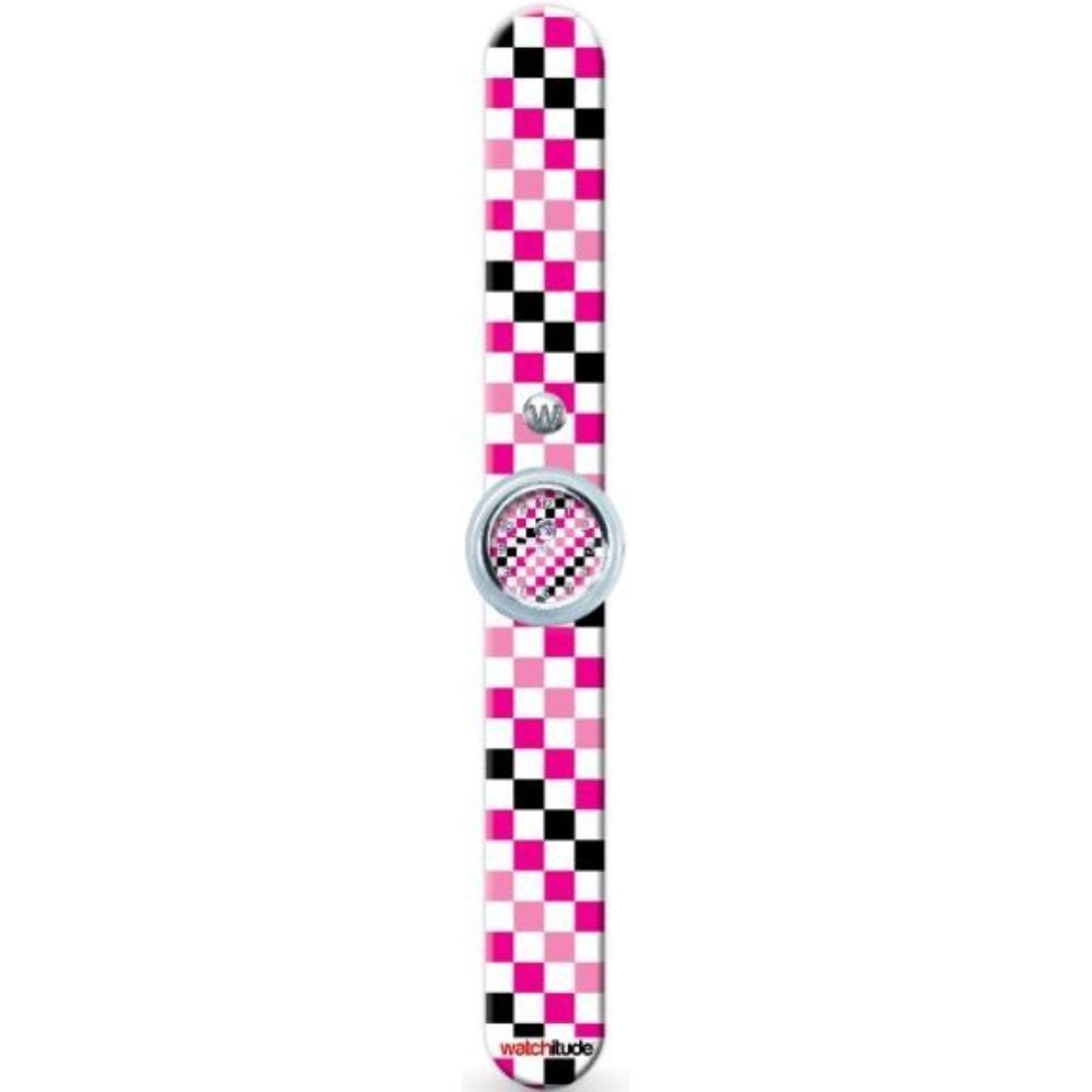 Watchitude - Pink Checkers (Slap Watch)