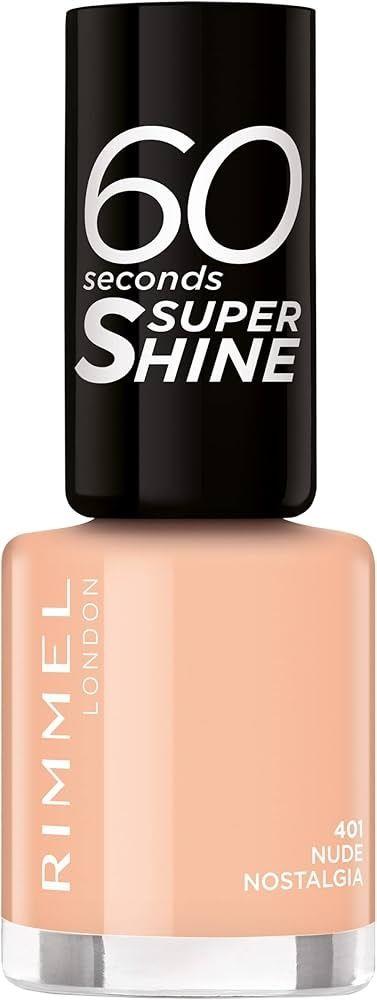 Rimmel London 60 Sec Super Shine Nail Polish 401 Nude Nostalgia 8 Ml