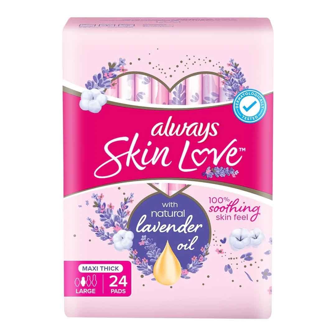 Always Skin Love Large Sanitary Pads  24 PC