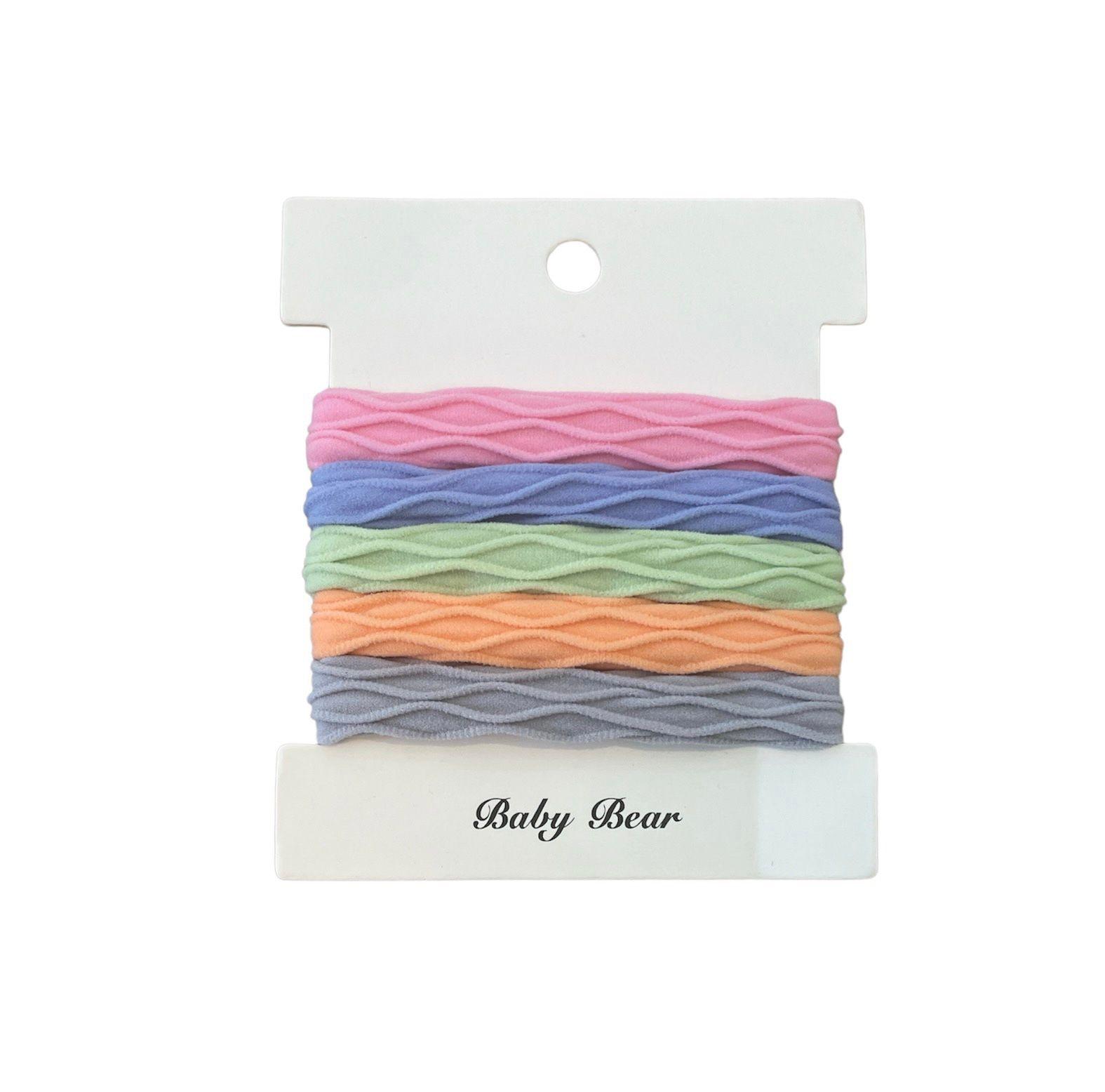 Lily Textured Hair Tie Elastic Hair Bands 5 Pcs