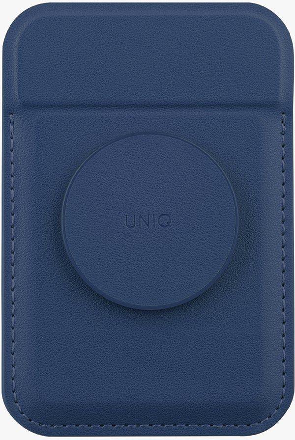 Uniq Flixa Magnetic Card Holder And Pop-Out Grip-Stand - Navy Blue (Navy Blue)