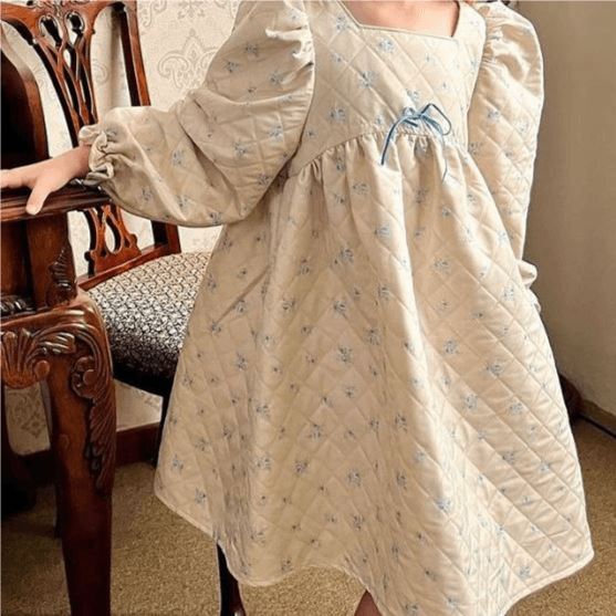 Blue Flowers Dress - M