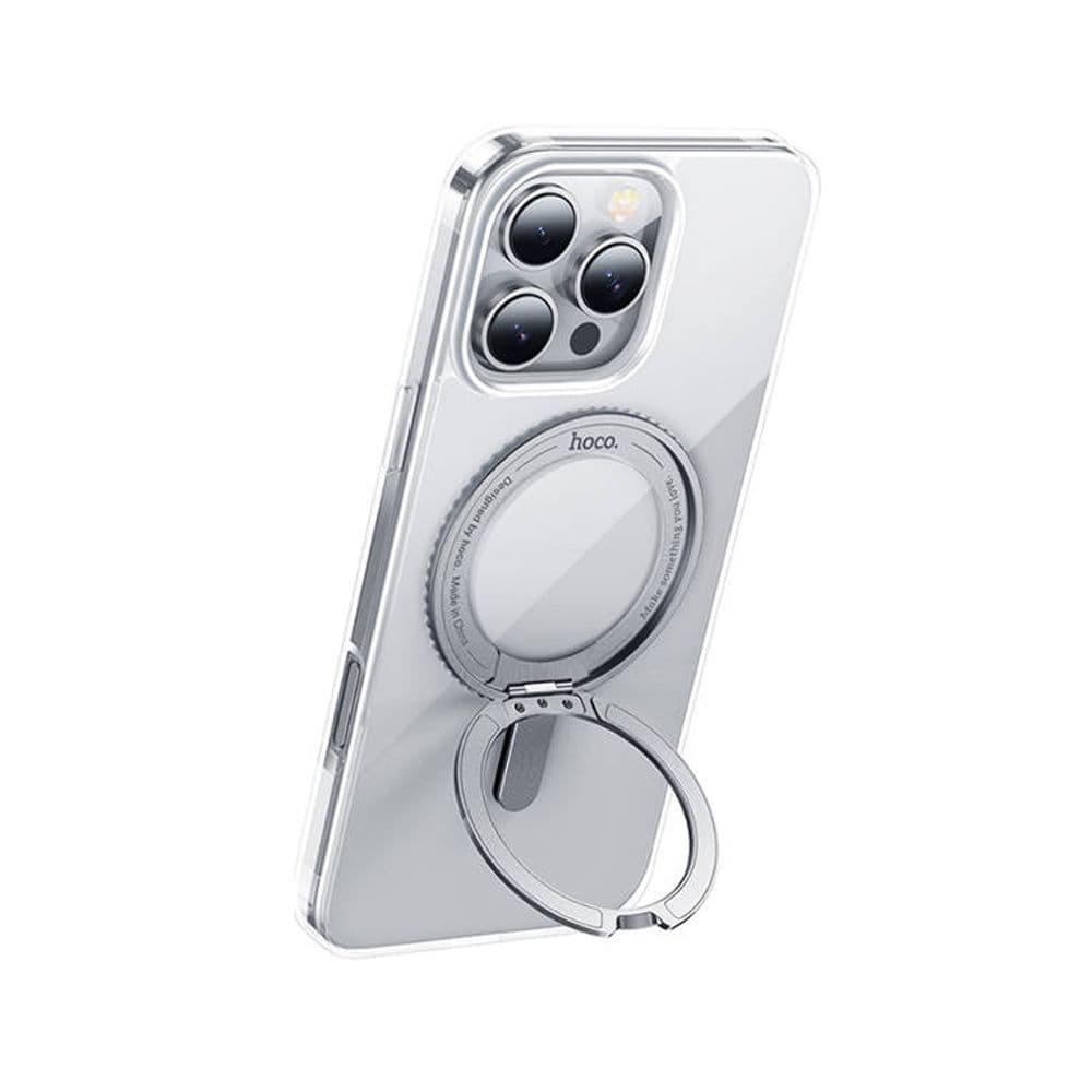 Hoco As1 Premium 15 Pro Stand Magsafe Rotatable Clear Case
