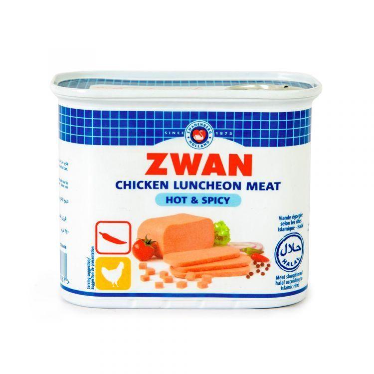 ZWAN CKN LUNCHEON HOT & SPICY 340GR