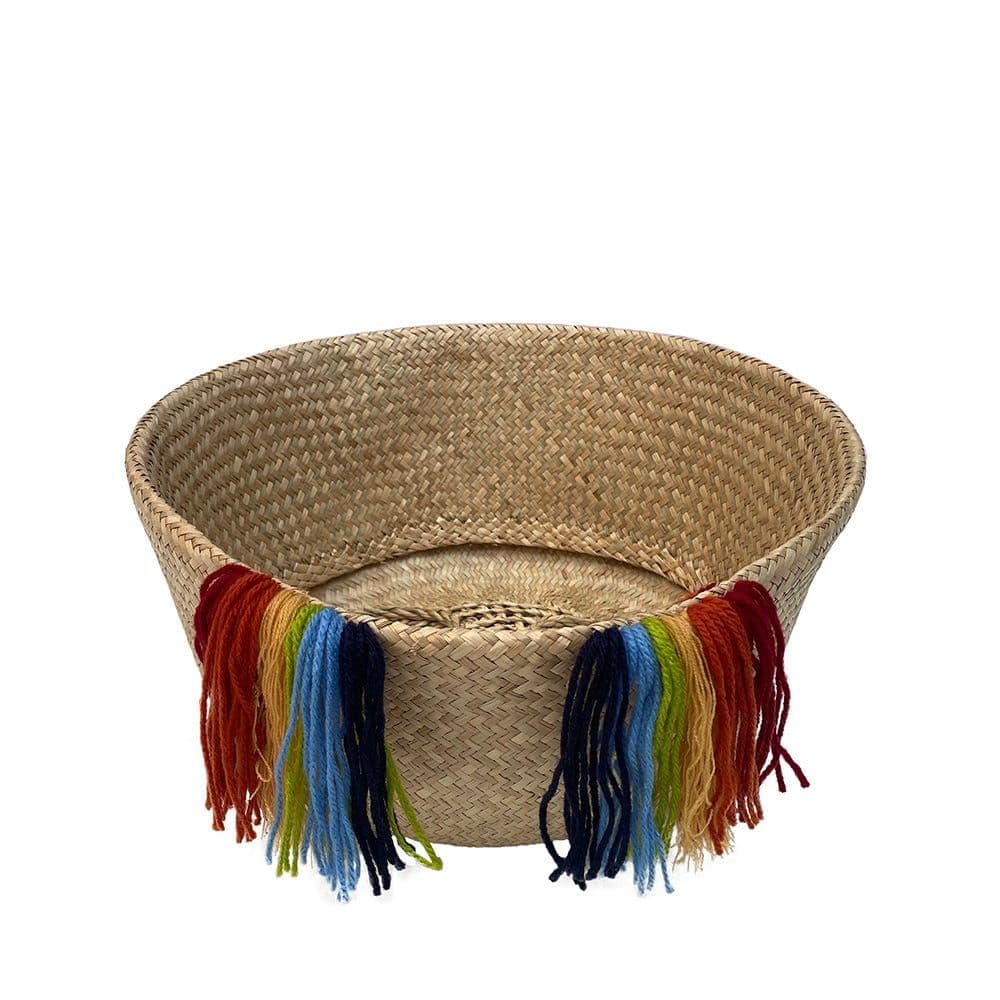 Rio Basket With Tassel, Multicolour - 40X35 Cm