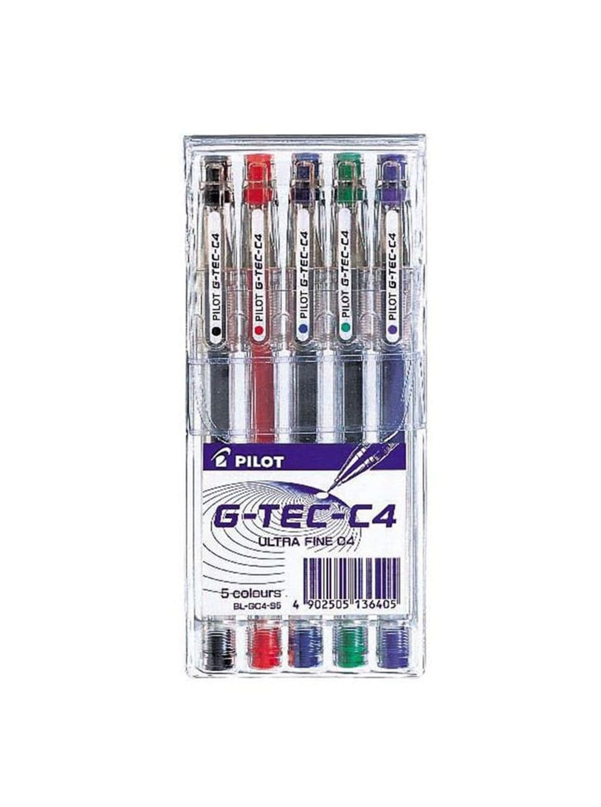 مجموعة من 5 أقلام حبر ملونة Pilot G-Tec-C4