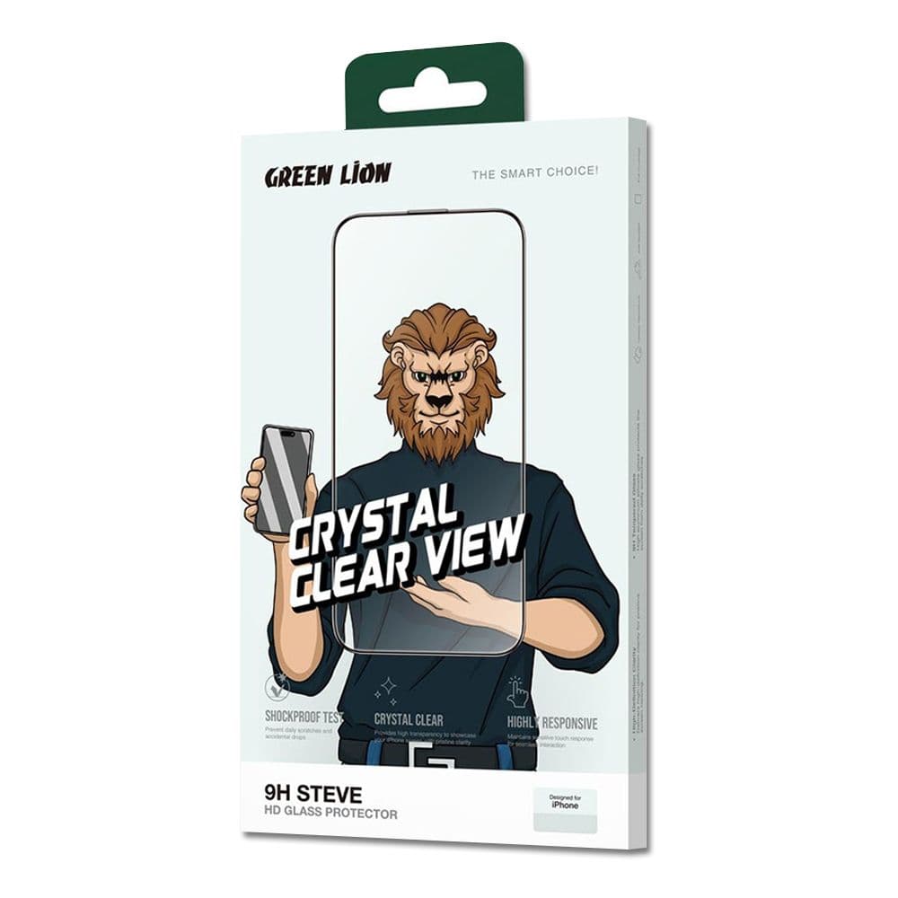Green Lion 9H Steve Clear Full Glass Screen Protector For Iphone 12 Pro Max