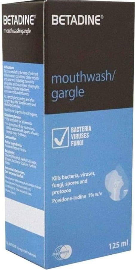 Betadine Mouthwash Gargle 125ml