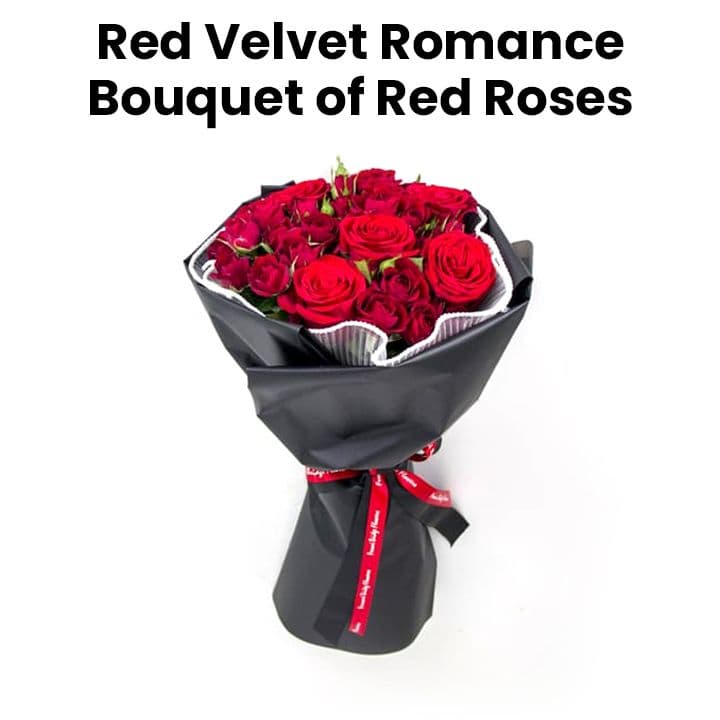 Ferrari Bridge Red Velvet Romance Bouqet