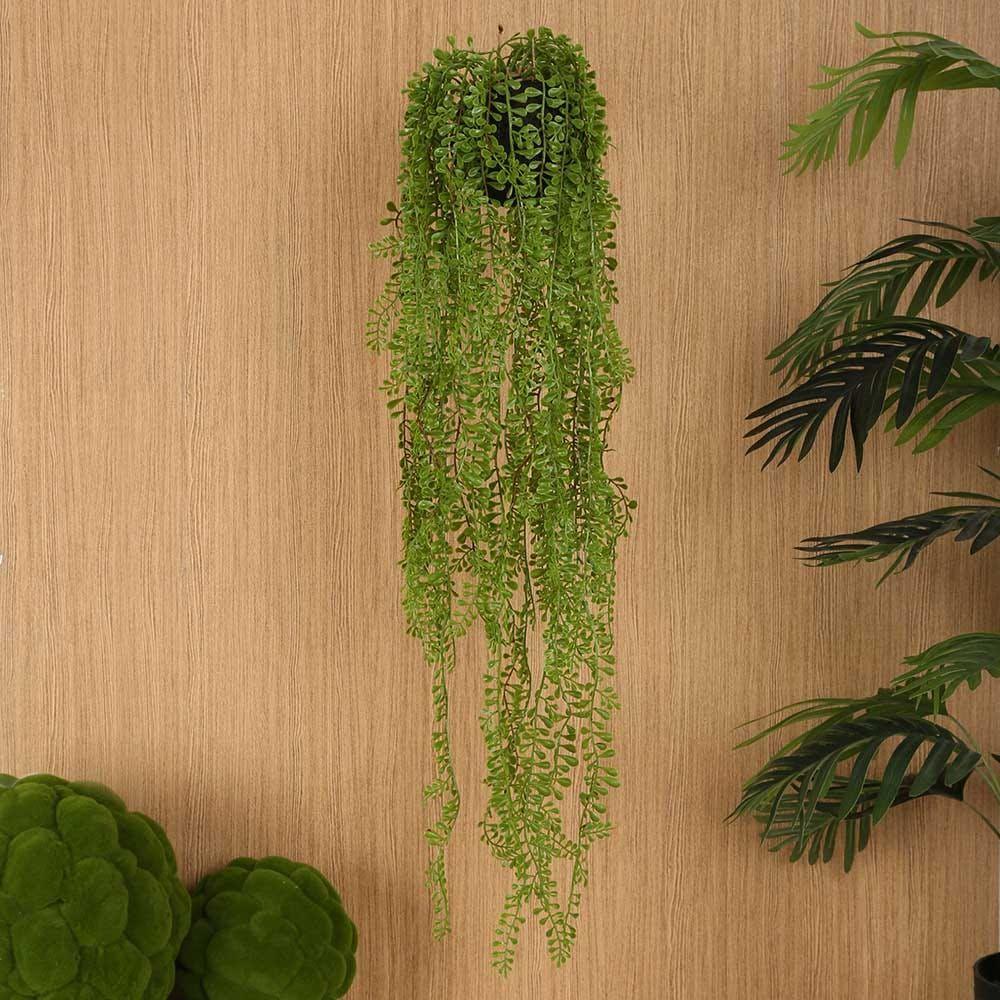 Hanging Indoor Faux Air Plant, Green