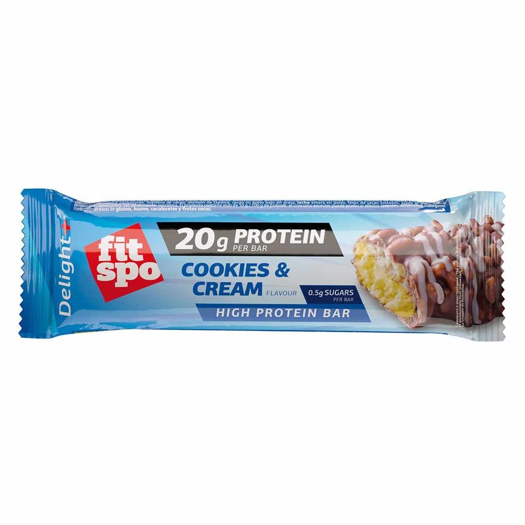 Fitspo Delight High Protein Bar Cookies And Cream 60G 60G