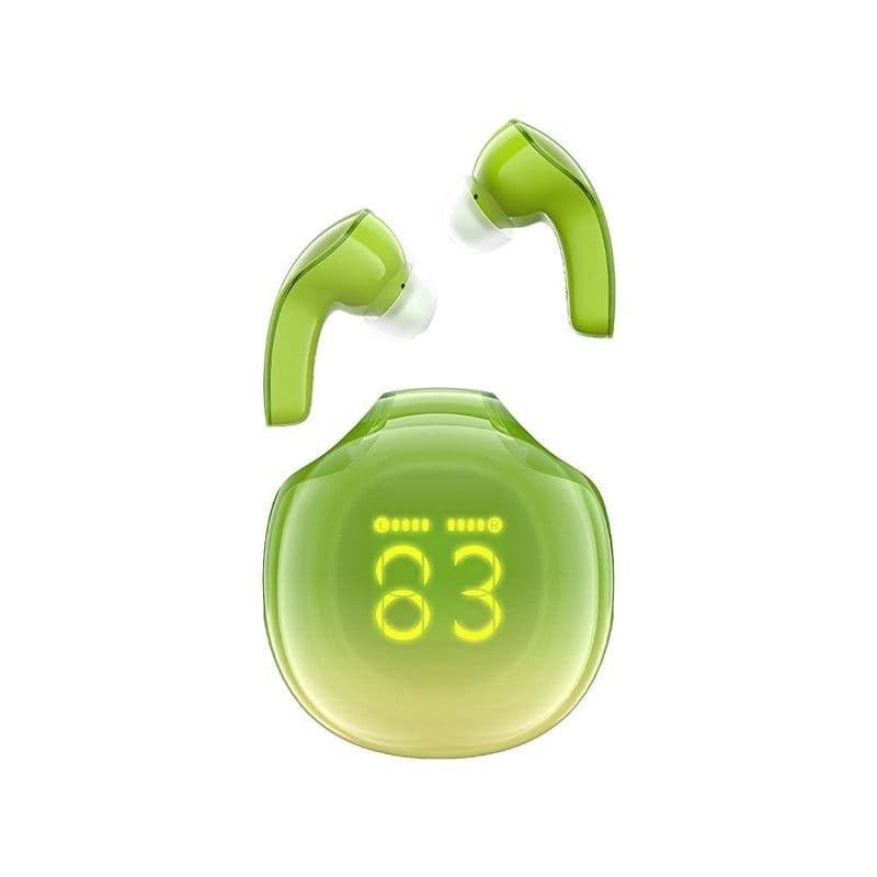 Acefast T9 Crystal (Air) Color Bluetooth Earbuds Avocado