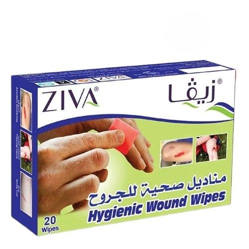 Ziva Hygenic Wound Wipes 20's