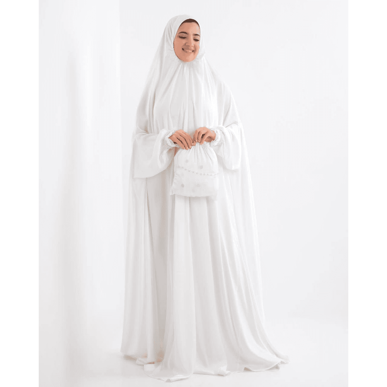 White Asdal Prayer Silk