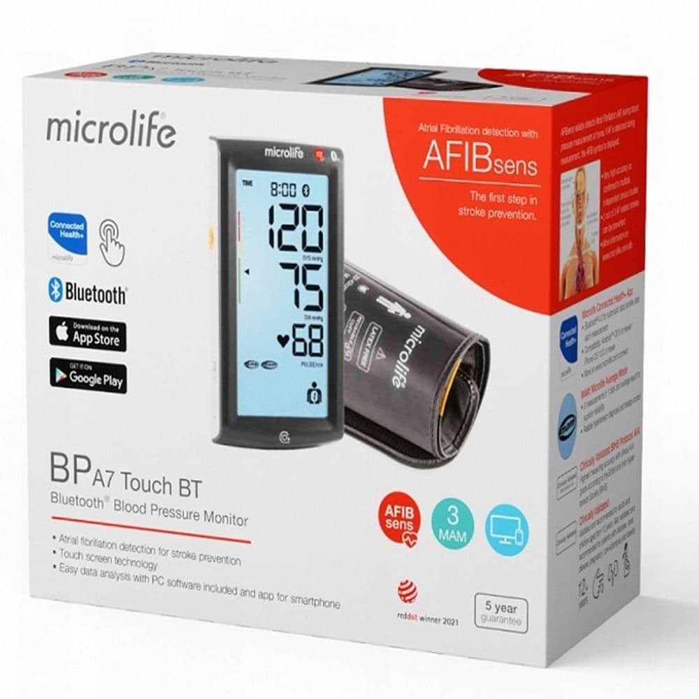 Microlife BP A7 Touch BT Blood Pressure Monitor Bluetooth