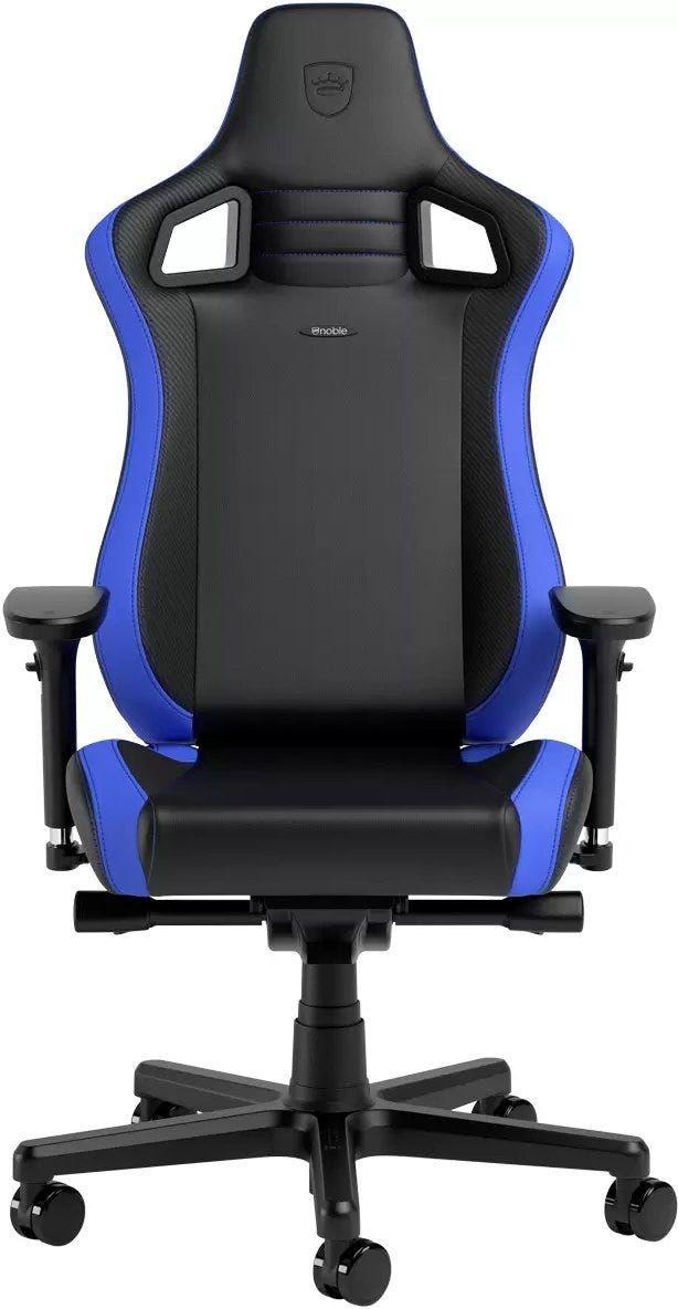 Noble Chairs Epic Compact Gaming Chair-Black/Carbon/Blue Chair