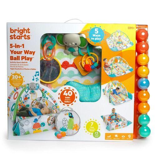 Bright Starts Neutral 5-In-1 Ball Pit Gym Refresh