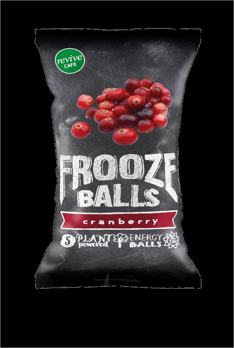 Frooze Energy Balls Plant Protein Fruit & Nut CRANBERRY