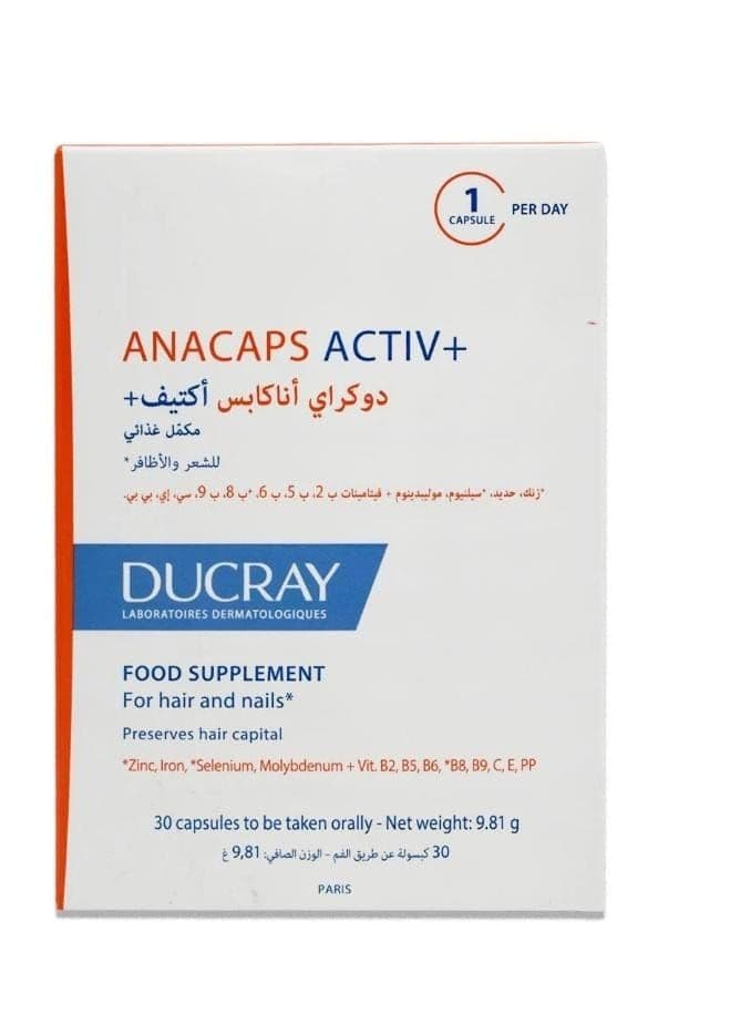 Ducray Anacaps Active+Beig 30Un 235808